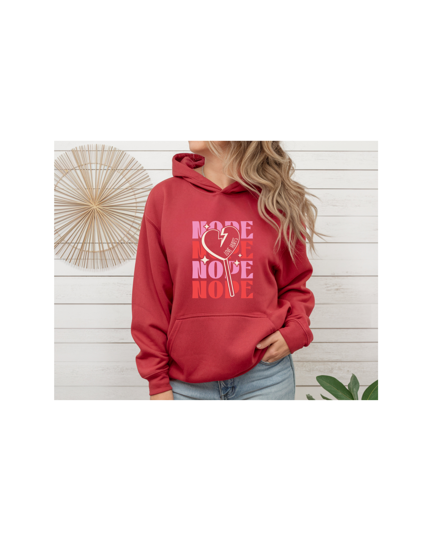 Nope Valentine Hoodie