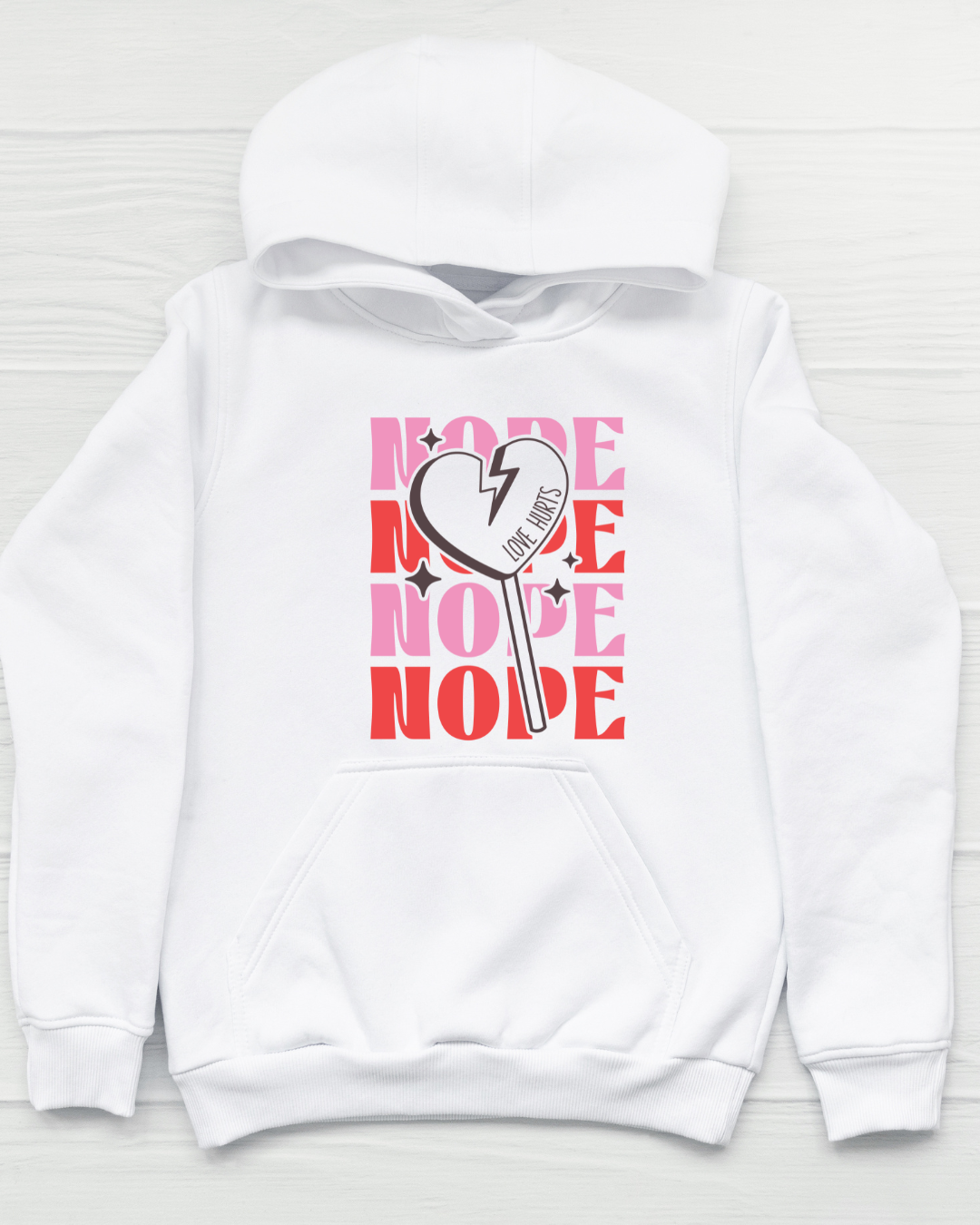 Nope Valentine Hoodie