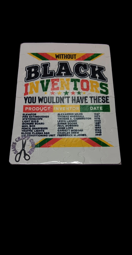 Black Inventors Rectangular 48 Piece Puzzle